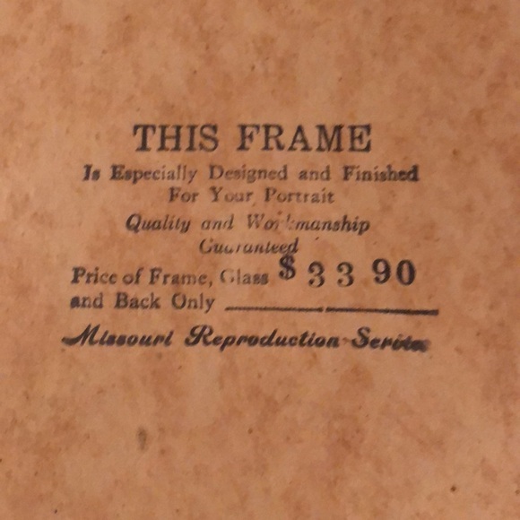 Gold antique vintage frame with beveled glass - Picture 3 of 3